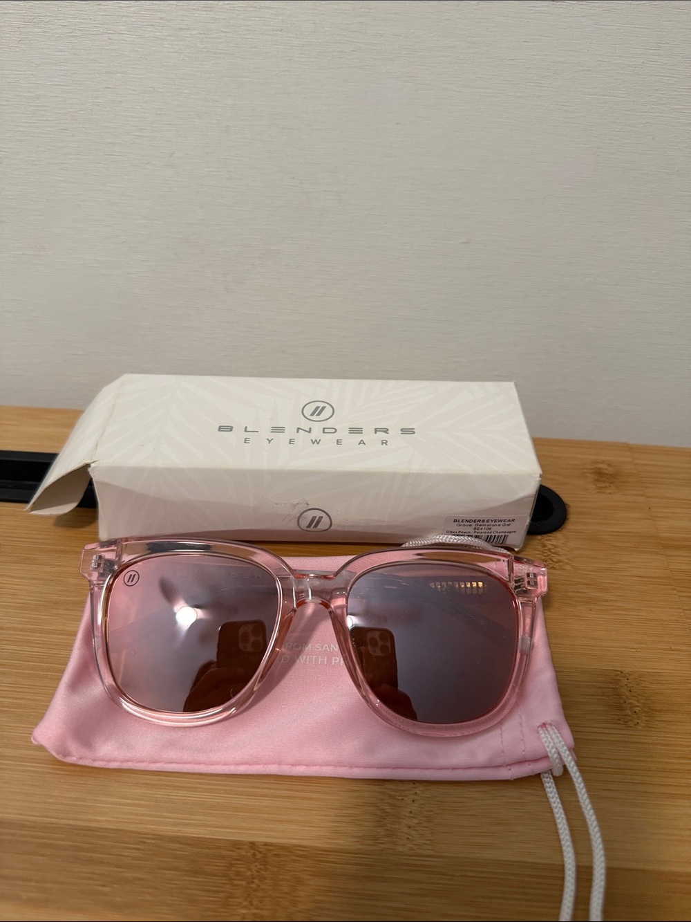 Blenders Eyewear Pink Polarized Transparent Sunglasses